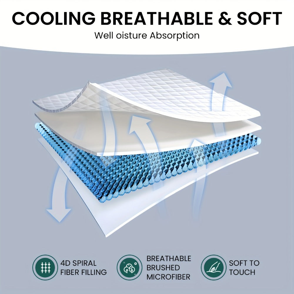 Mattress Topper, Portable Bed Topper for Bedroom Comfort and Support detail image - detail view 7