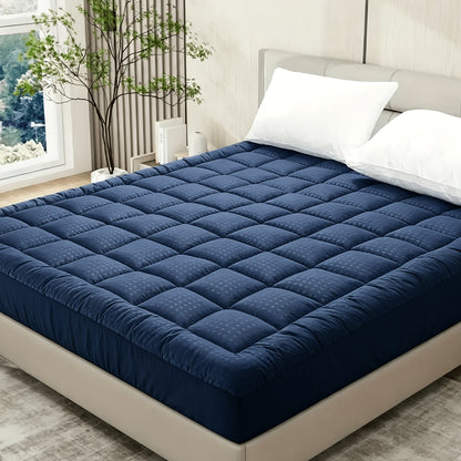 Mattress Topper shown in the Navy Blue, Queen 60"*80" option