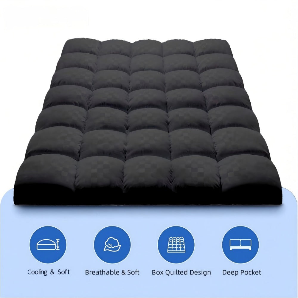 Mattress Topper shown in the Dark Gray, Twin(39" x 75") option