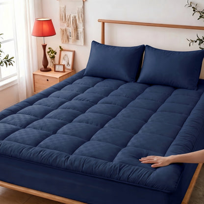 Mattress Topper with Washable Cover and Multiple Color Options for Bedroom detail image - detail view 12