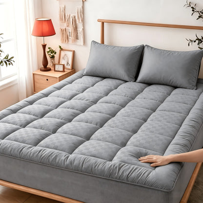 Mattress Topper shown in the Light Gray, Twin(39" x 75") option
