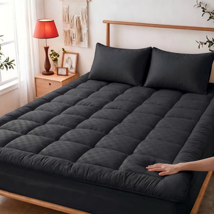 Mattress Topper, Plush Down Alternative Pillow Top, Baffle Box Design, Machine Washable shown in the main product view