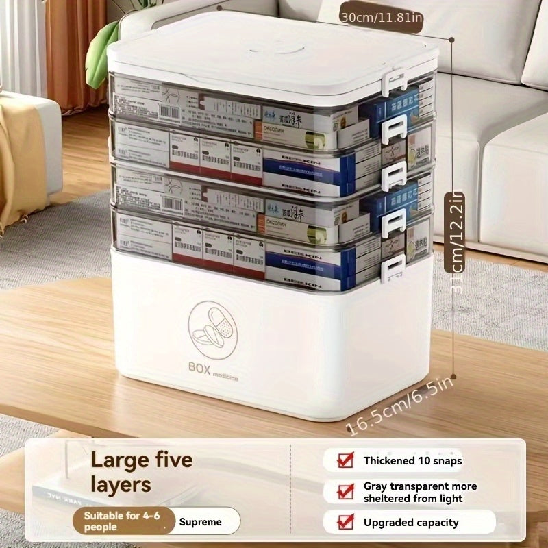 Medicine Storage Box shown in the 5-Tier option
