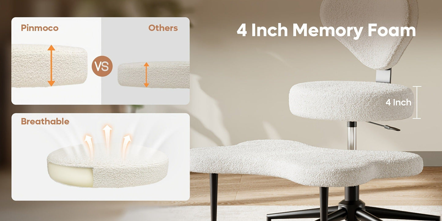 Meditation Chair with Cross-Legged Seat and Adjustable Height detail image - detail view 21