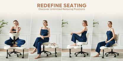 Meditation Chair with Cross-Legged Seat and Adjustable Height detail image - detail view 22