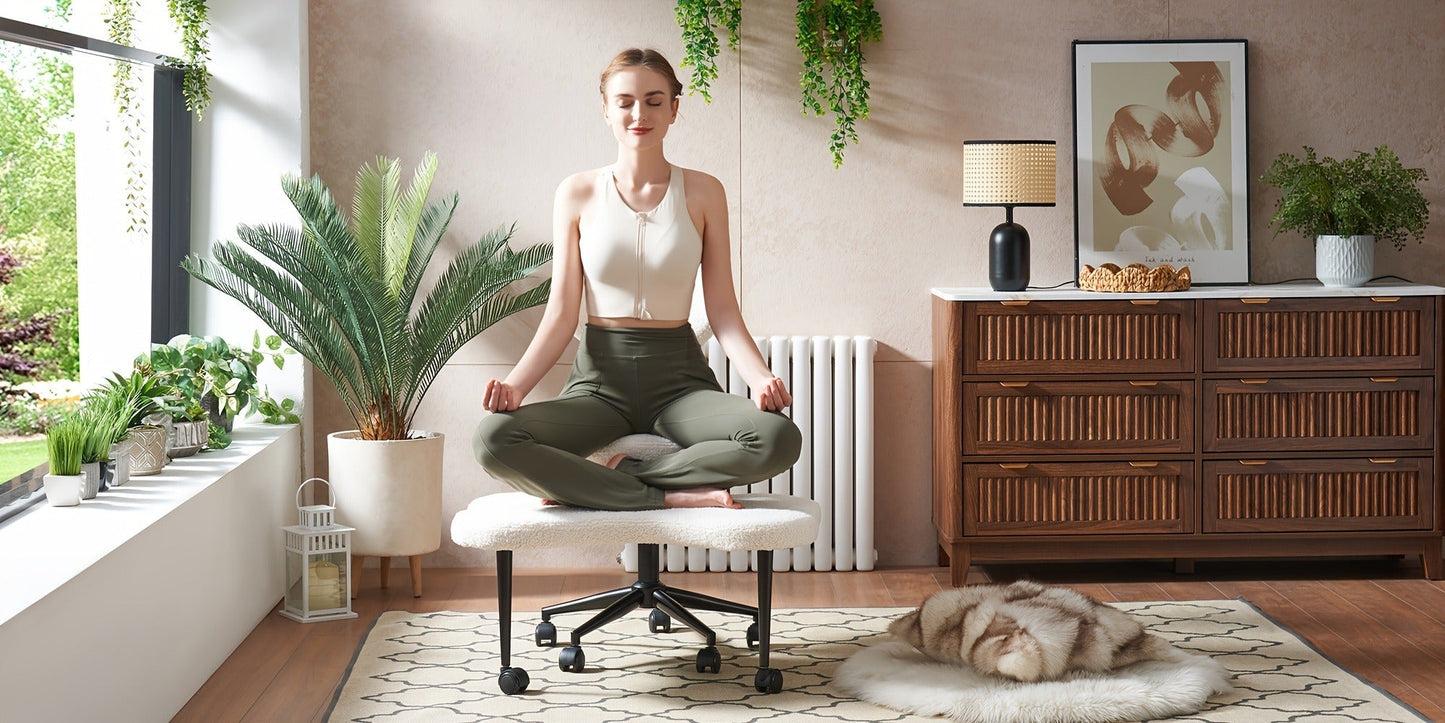 Meditation Chair with Cross-Legged Seat and Adjustable Height detail image - detail view 24