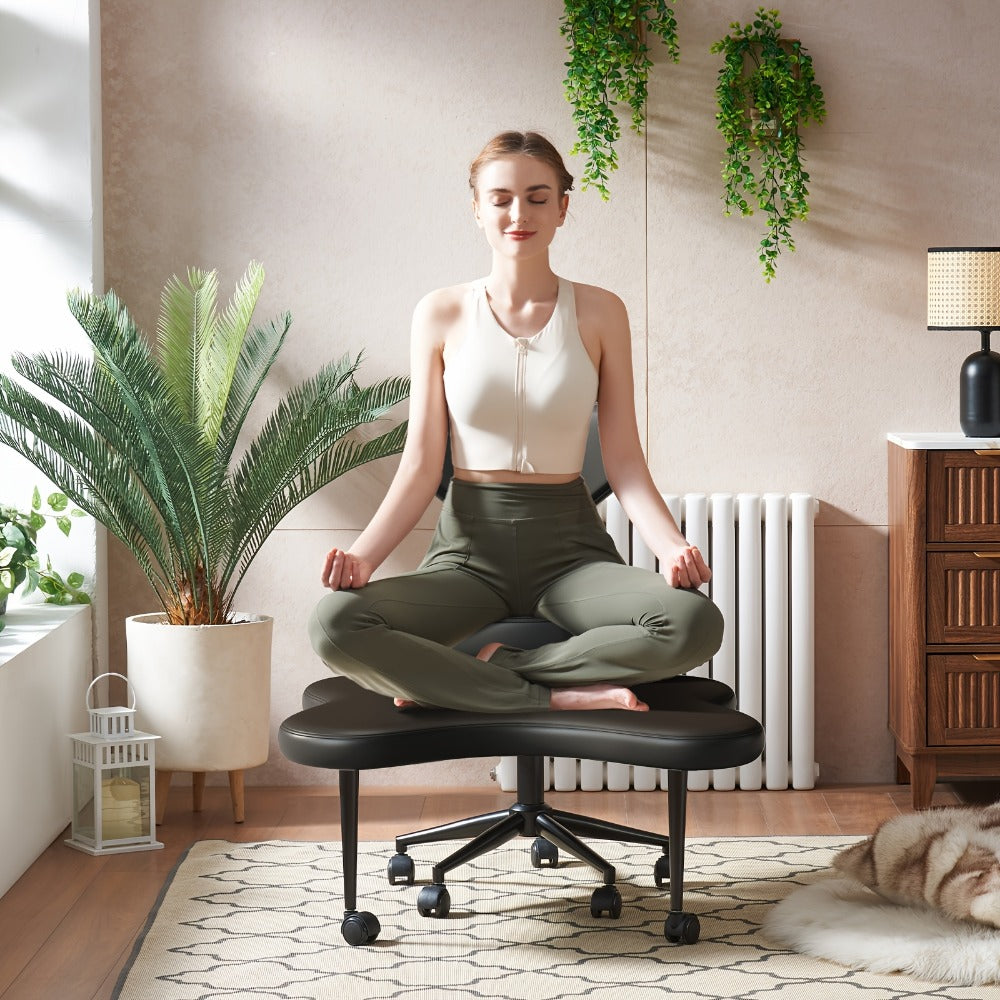 Meditation Chair with Cross-Legged Seat and Adjustable Height detail image - detail view 6