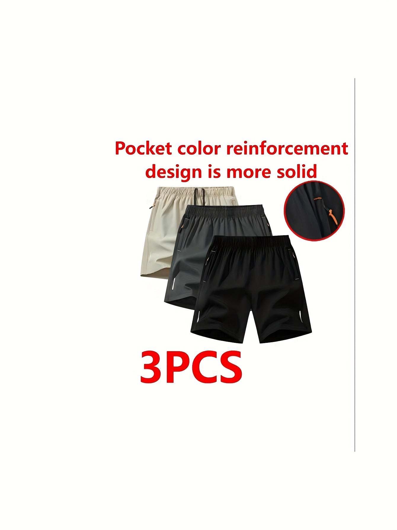 Men's Athletic Shorts - Drawstring Waist With Pockets