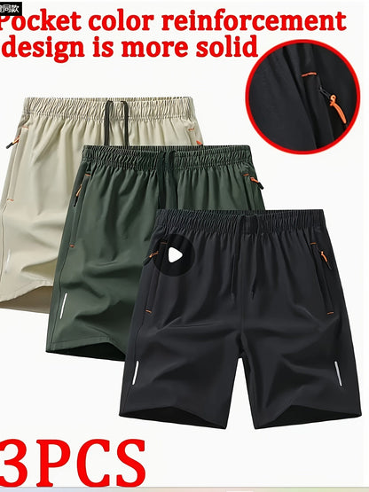 Men's Athletic Shorts - Drawstring Waist With Pockets