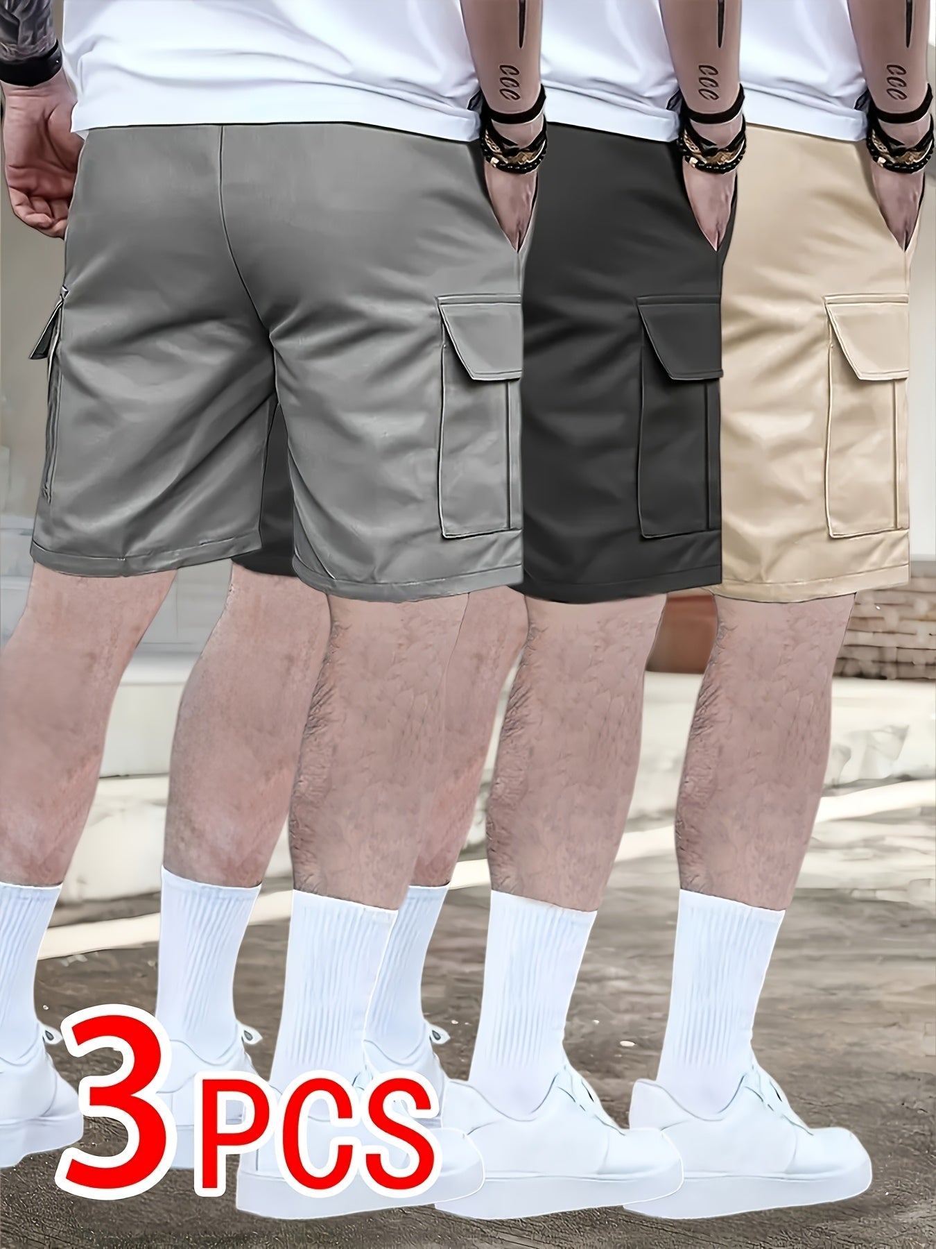 Men's Athletic Shorts - Drawstring Waist With Pockets