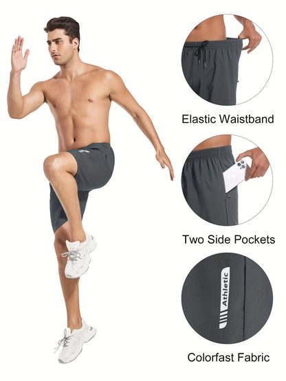 Men's Athletic Shorts - Quick Dry With Pockets Modern Style 091493 detail image - detail view 10
