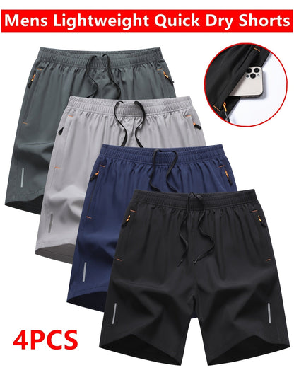 Men's Athletic Shorts - Quick Dry With Pockets Travel Style 041765 detail image - detail view 4