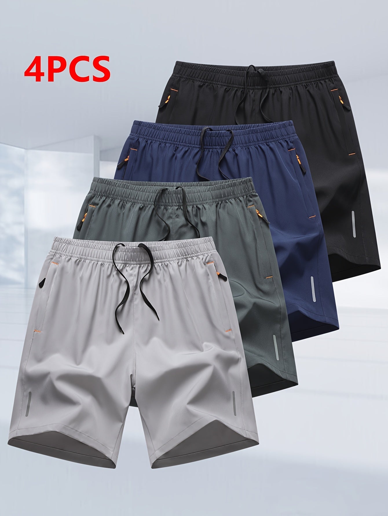 Men's Athletic Shorts - Quick Dry With Pockets Travel Style 041765 detail image - detail view 6