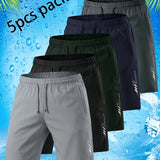 5-piece assorted color shorts (no zipper)