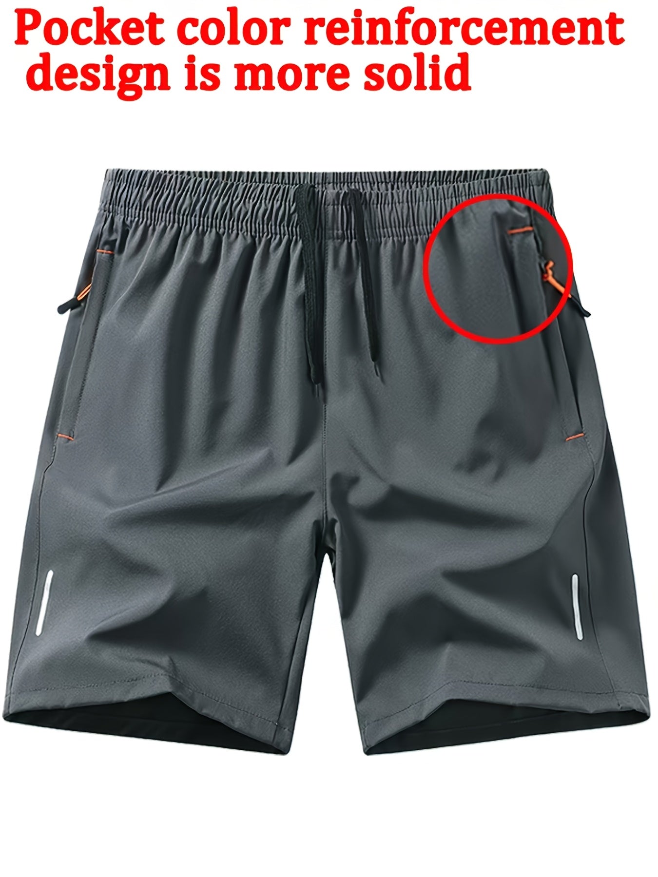 Men's Athletic Shorts - Stretch With Pockets Active Style 558437