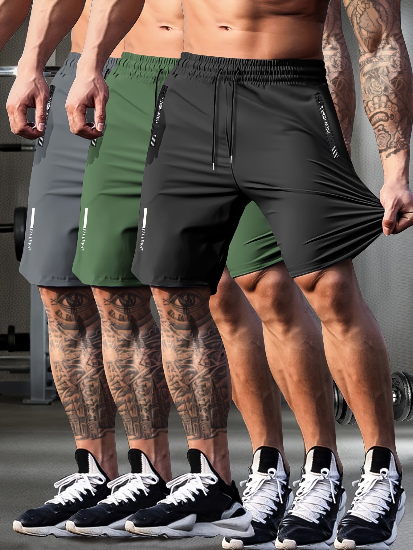 Men's Black Polyester Shorts - product view 20