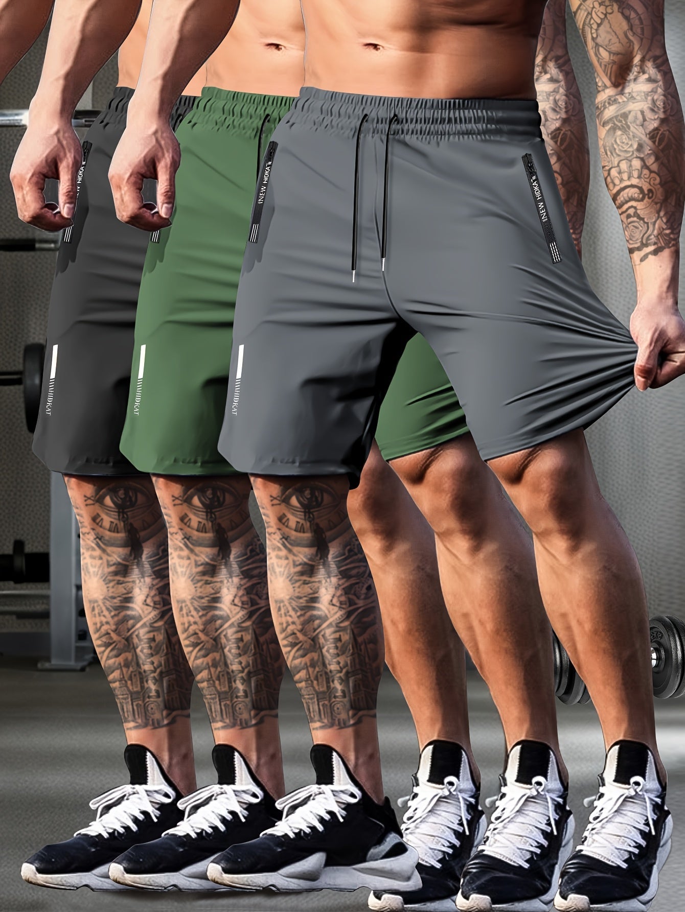 Men's Black Polyester Shorts - product view 30