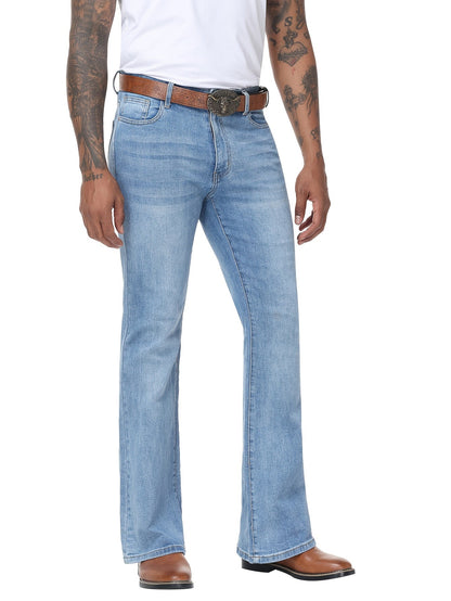 Men's Bootcut Jeans - Classic Wash Clean Finish