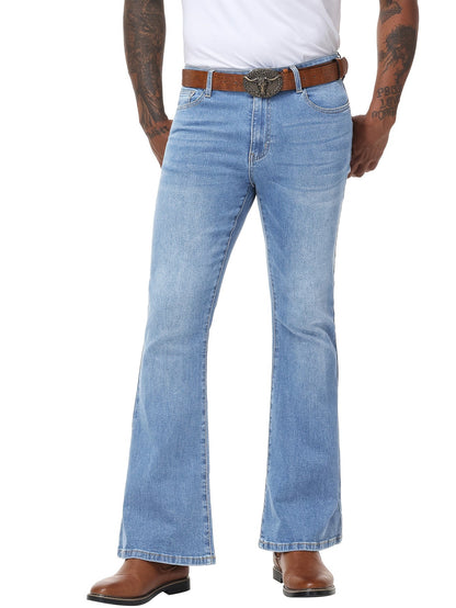Men's Deep Sky Blue Jeans - product view 39