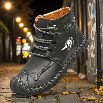 Men's Black Lace Shoes - product view 2