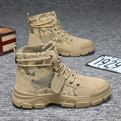 Men's Khaki Lace Shoes - product view 1