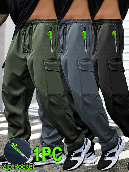 Men's Grey Cargo Cargo Pants - product view 44