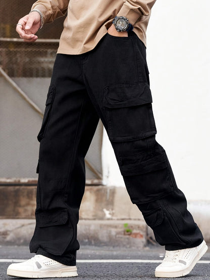 Men's Dark Gray Cargo Cargo Pants - product view 15