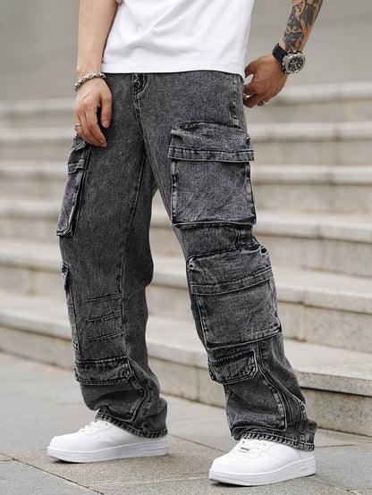 Men's Dark Gray Cargo Cargo Pants - product view 3