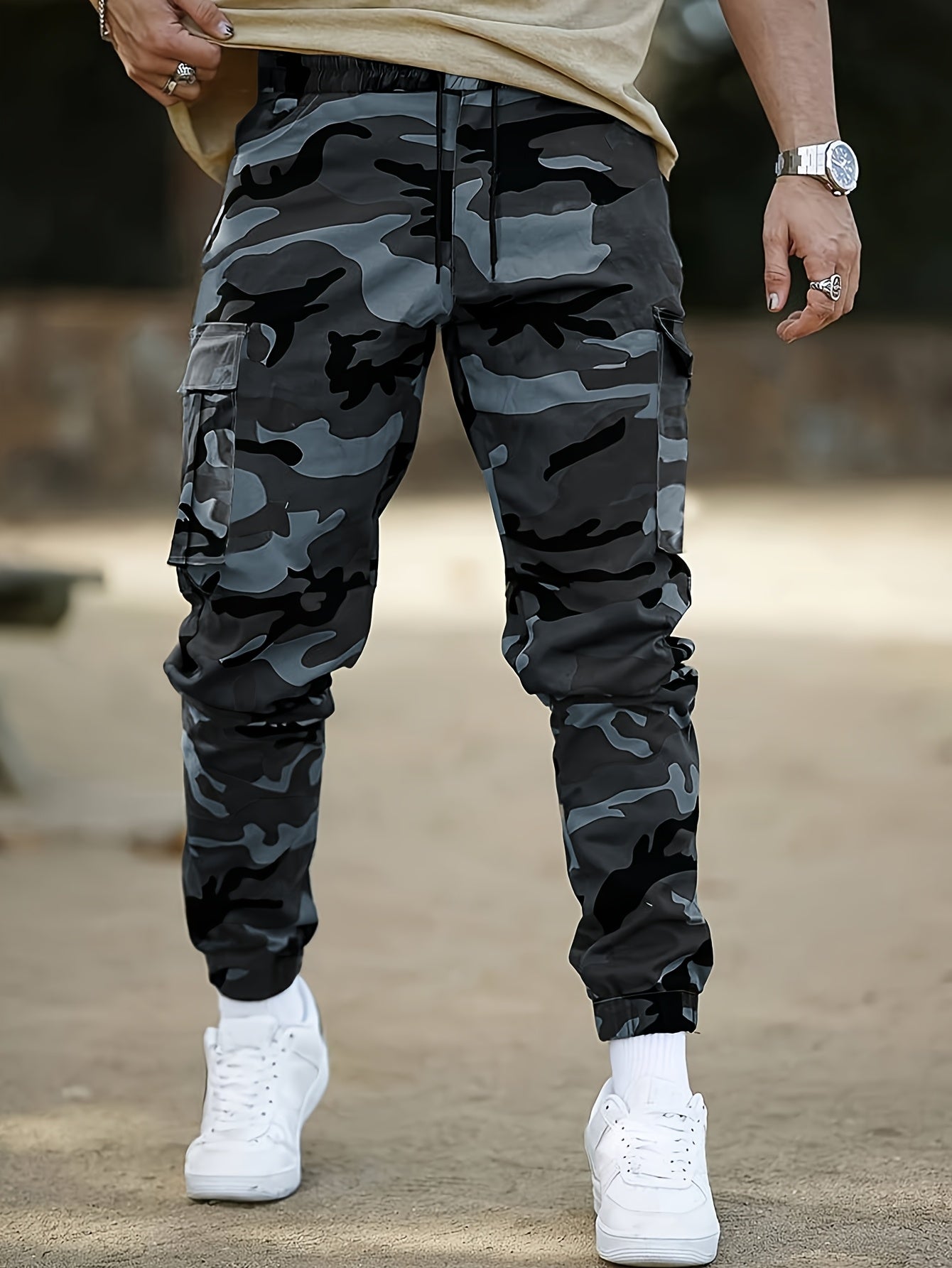 Men's Military green1 Cargo Cargo Pants - product view 26