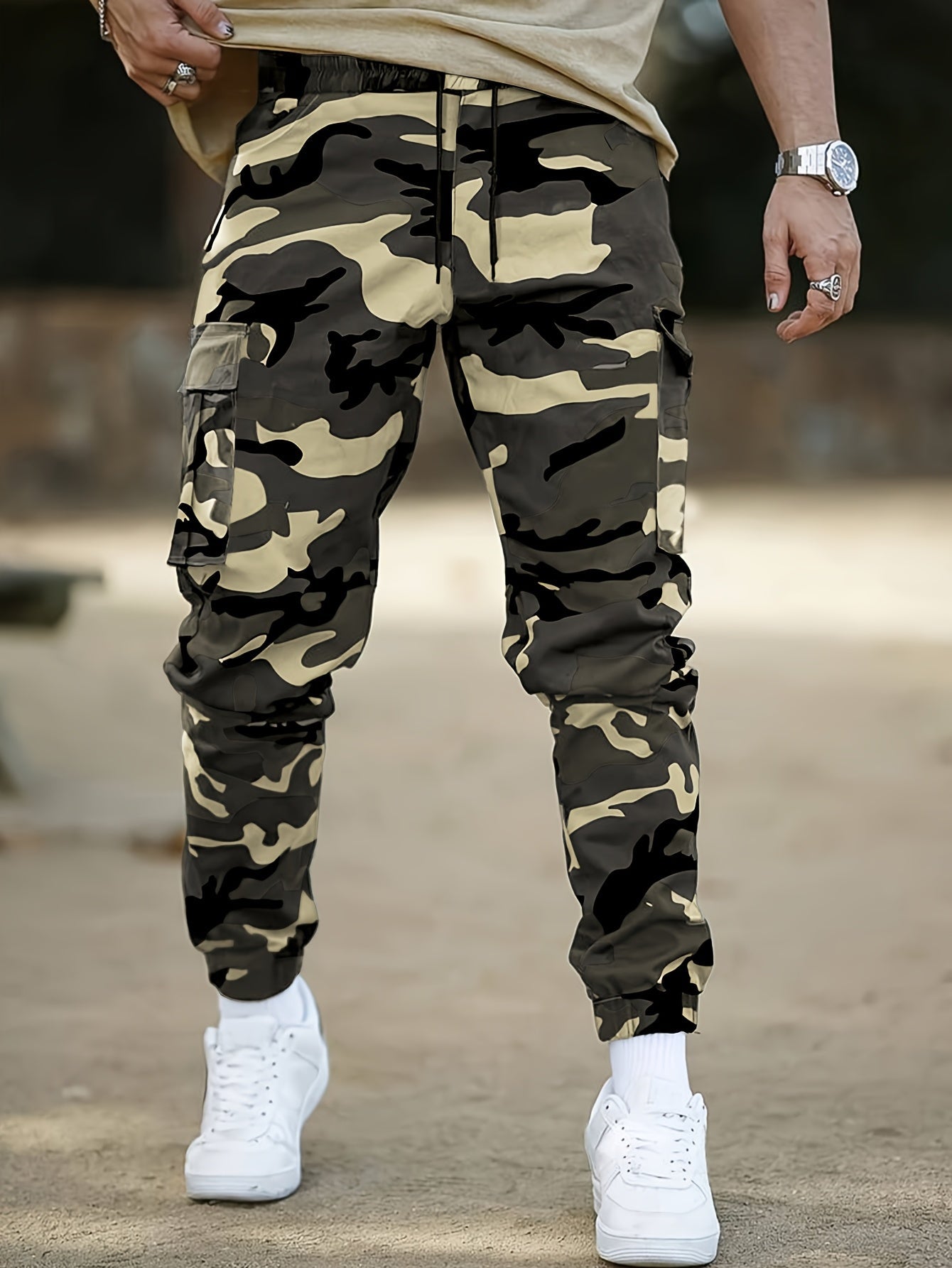 Men's Military green1 Cargo Cargo Pants - product view 15