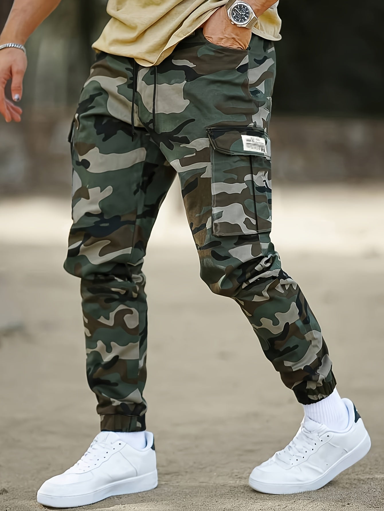 Men's Military green1 Cargo Cargo Pants - product view 9