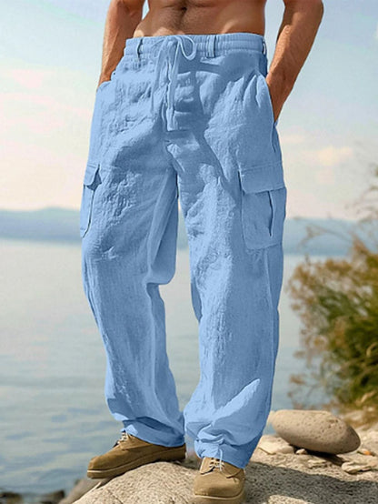 Men's Black Utility Cargo Cargo Pants - product view 8