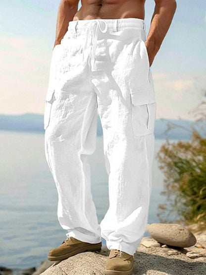 Men's Black Utility Cargo Cargo Pants - product view 9