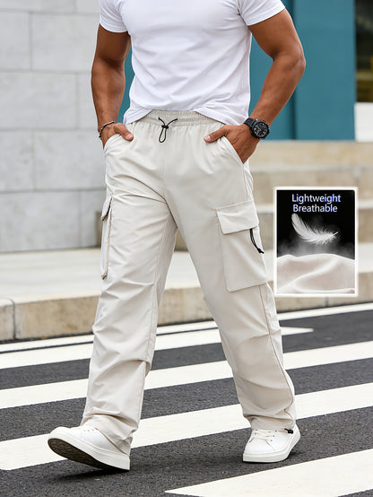 Men's Grey Polyester Cargo Cargo Pants - product view 39