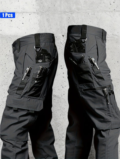 Men's Black Utility Cargo Cargo Pants - product view 14