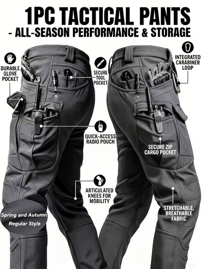 Men's Color C (with belt) Polyester Cargo Cargo Pants - product view 18