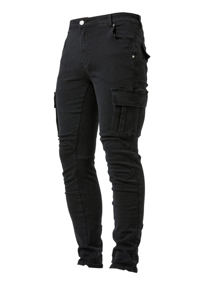 Men's Dark Gray Slim-Fit Pants - product view 13