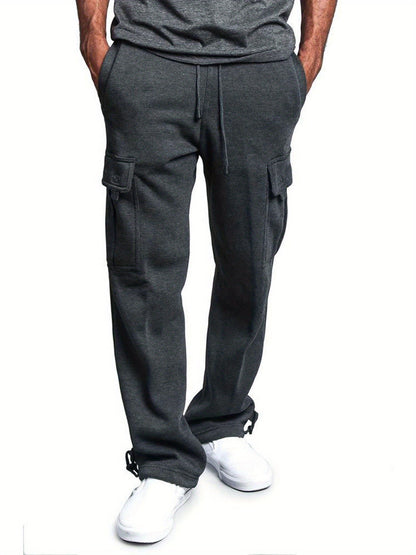 Men's Black Knit Cargo Cargo Pants - product view 27