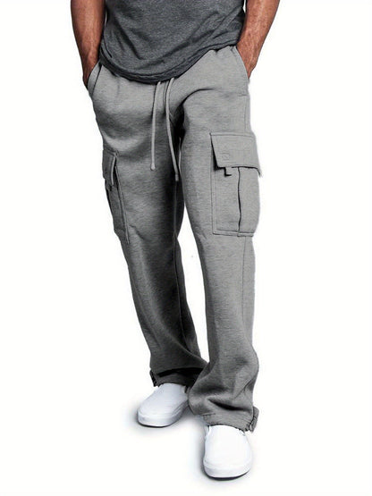 Men's Black Knit Cargo Cargo Pants - product view 17