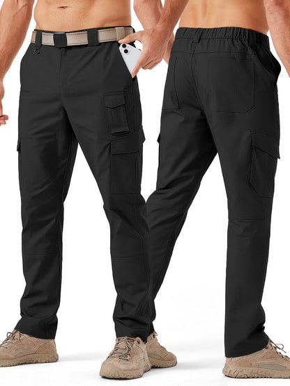 Men's Khaki Polyester Cargo Cargo Pants - product view 43