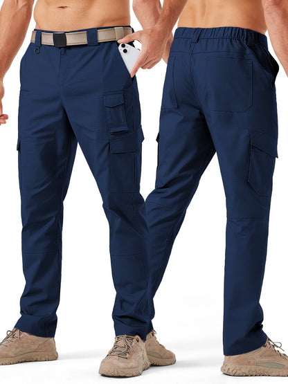 Men's Khaki Polyester Cargo Cargo Pants - product view 35