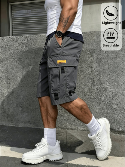 Men's Cargo Shorts - Drawstring Waist With Pockets