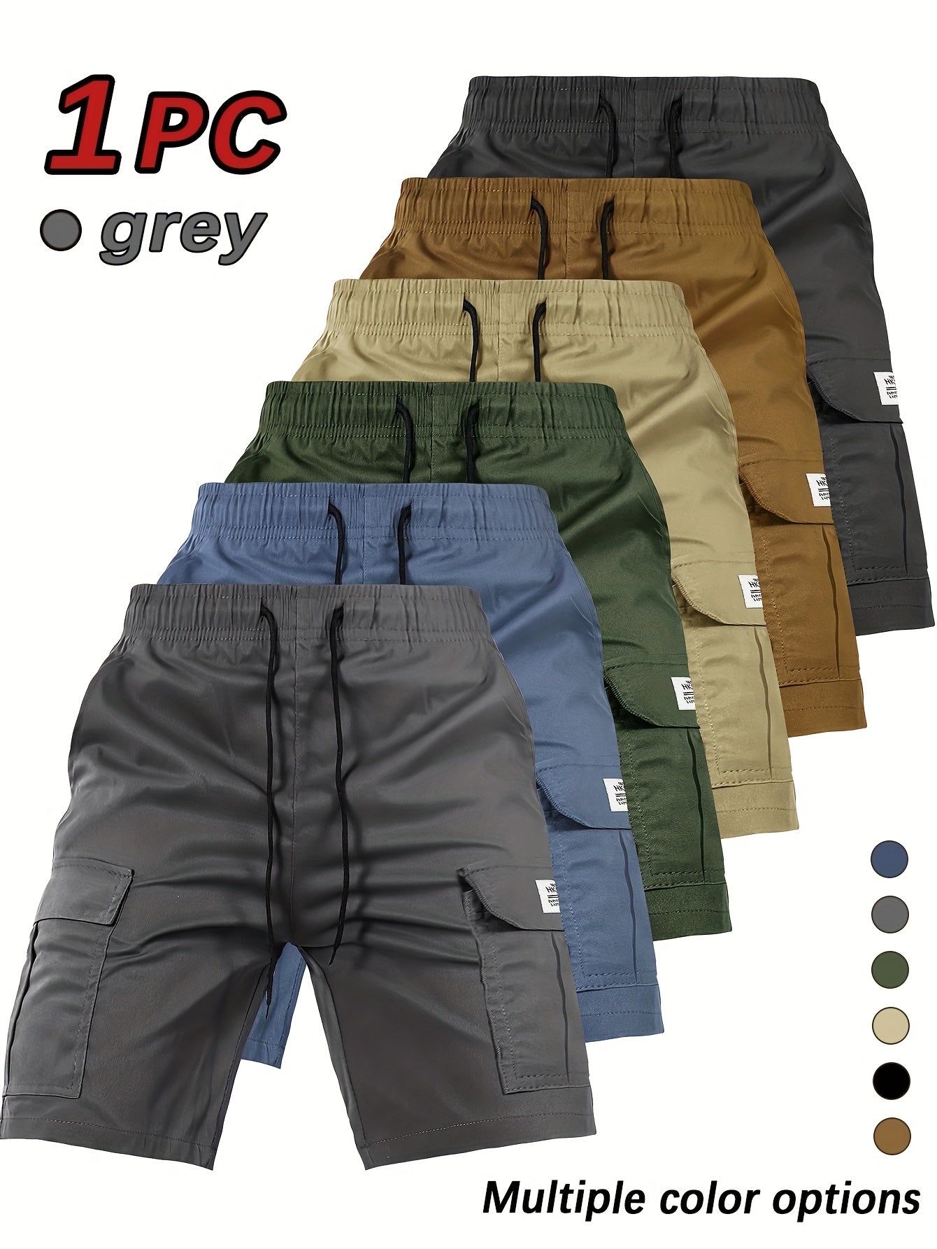 Men's Cargo Shorts - Drawstring Waist With Pockets Travel Style