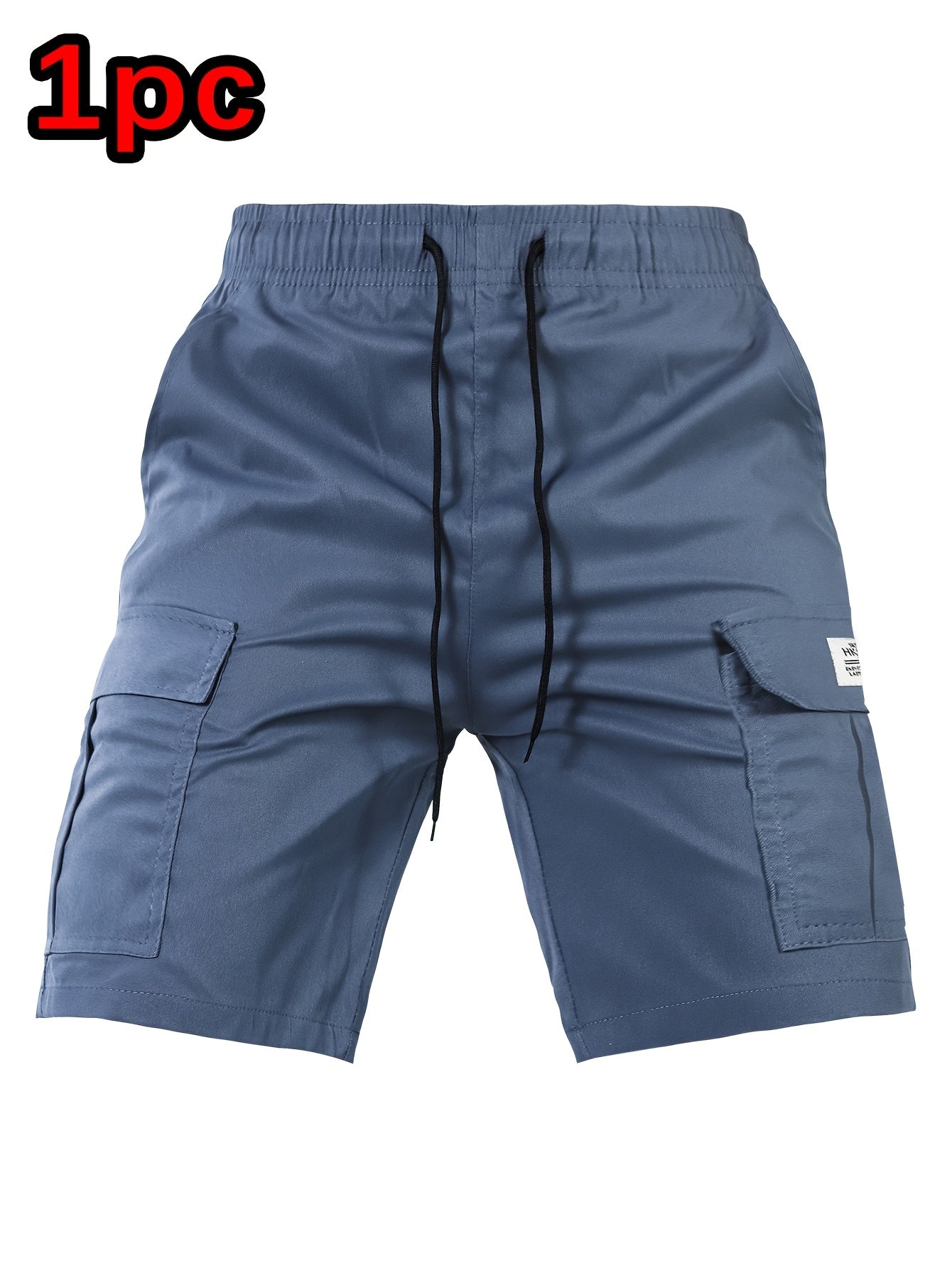 Men's Black Polyester Cargo Shorts - product view 28