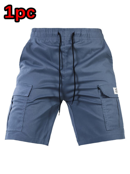 Men's Black Polyester Cargo Shorts - product view 28