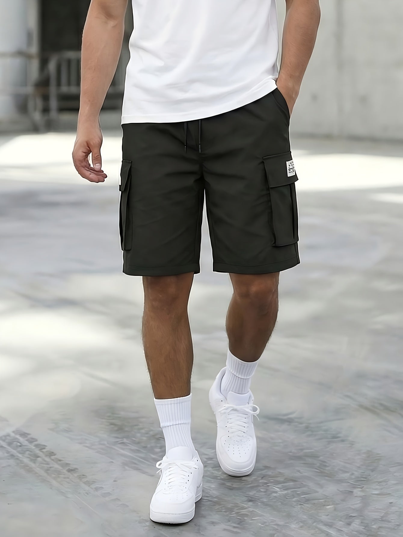 Men's Cargo Shorts - Drawstring Waist With Pockets Weekend Style