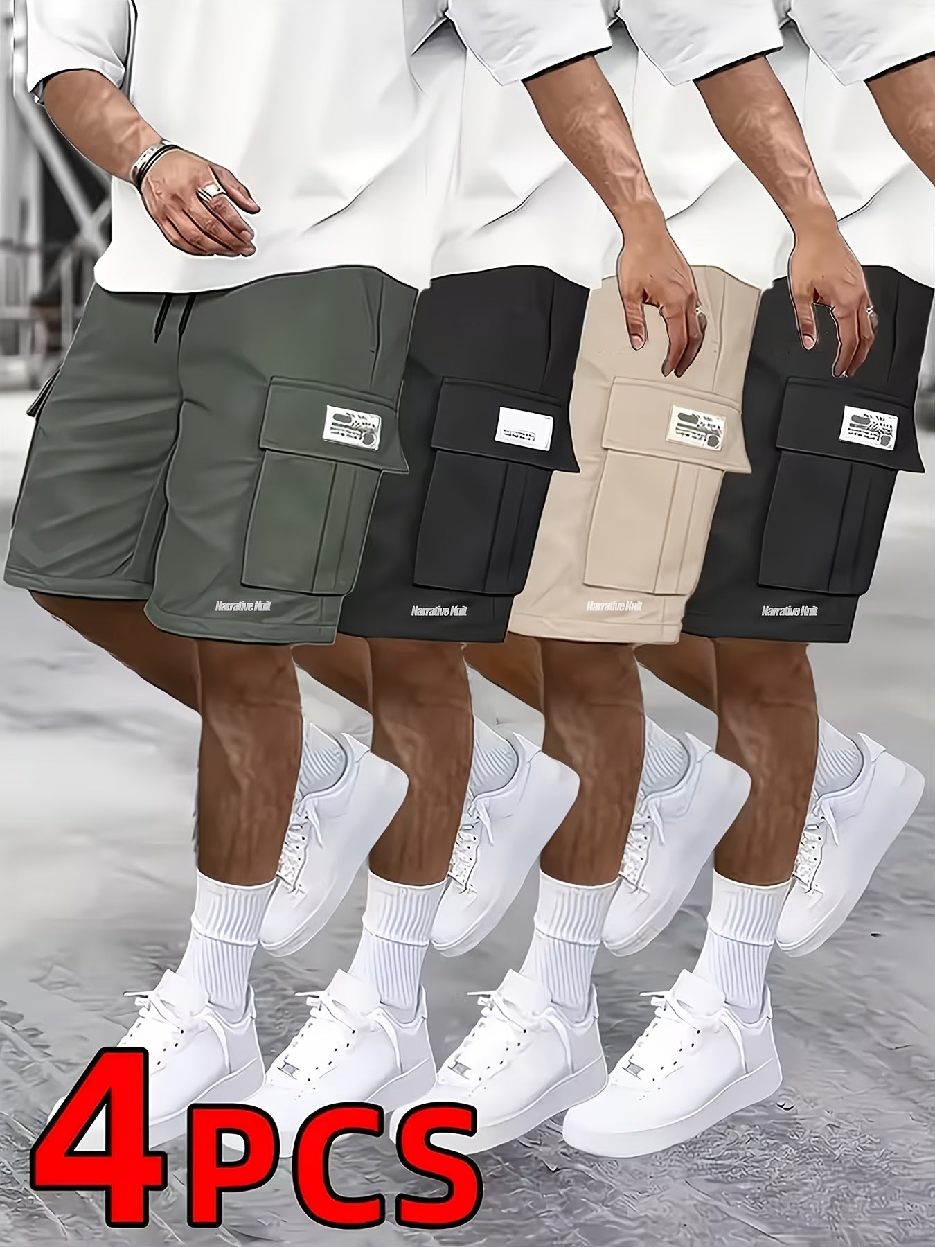 Men's Cargo Shorts - Multi Pocket Active Style 150565