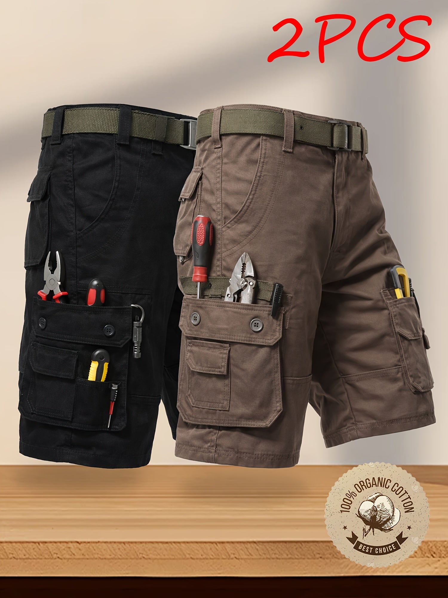 Men's Black+Coffee Shorts - product view 29