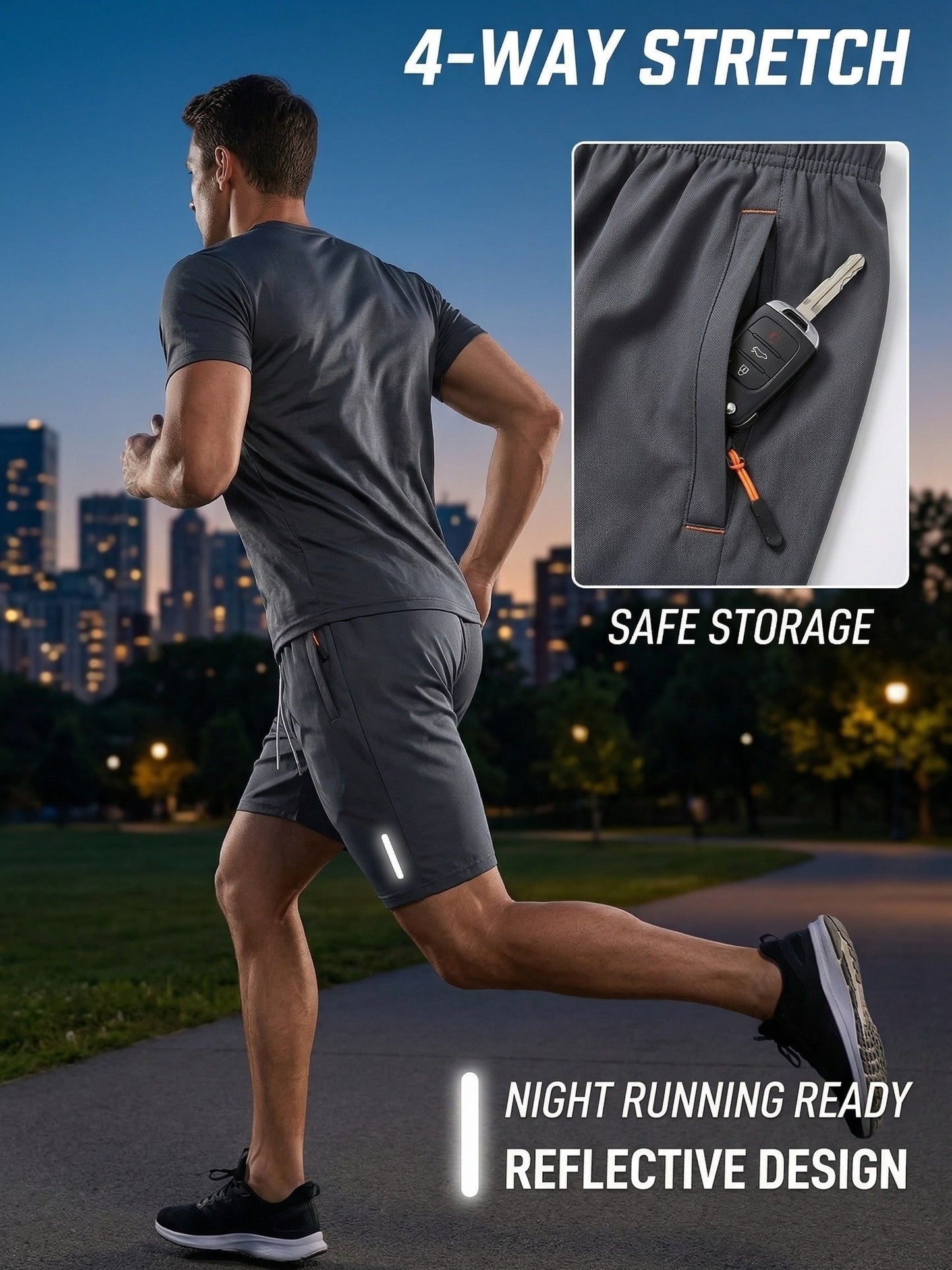 Men's Cargo Shorts - Quick Dry Active Style