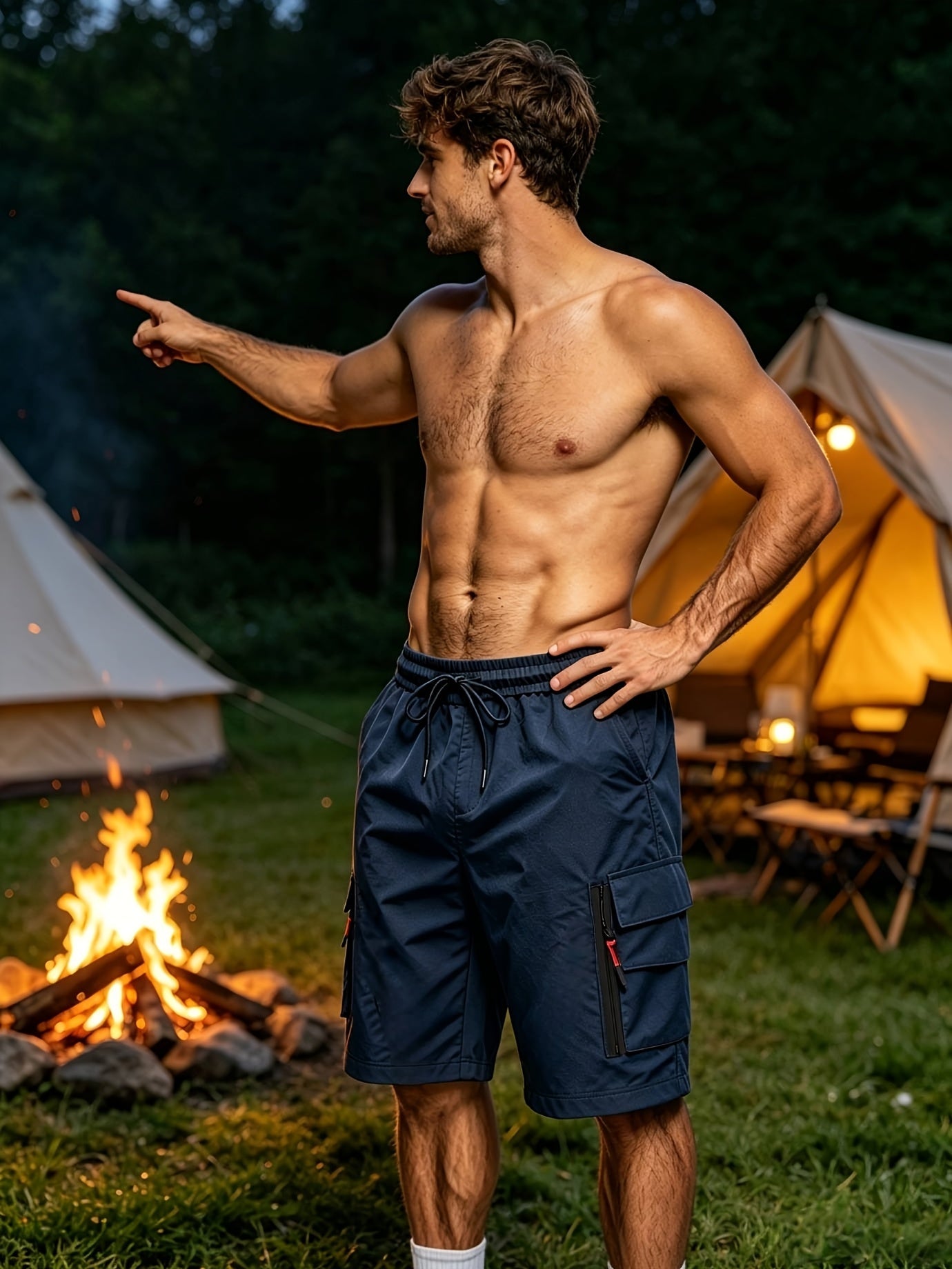 Men's Cargo Shorts - Quick Dry With Pockets Active Style 880677